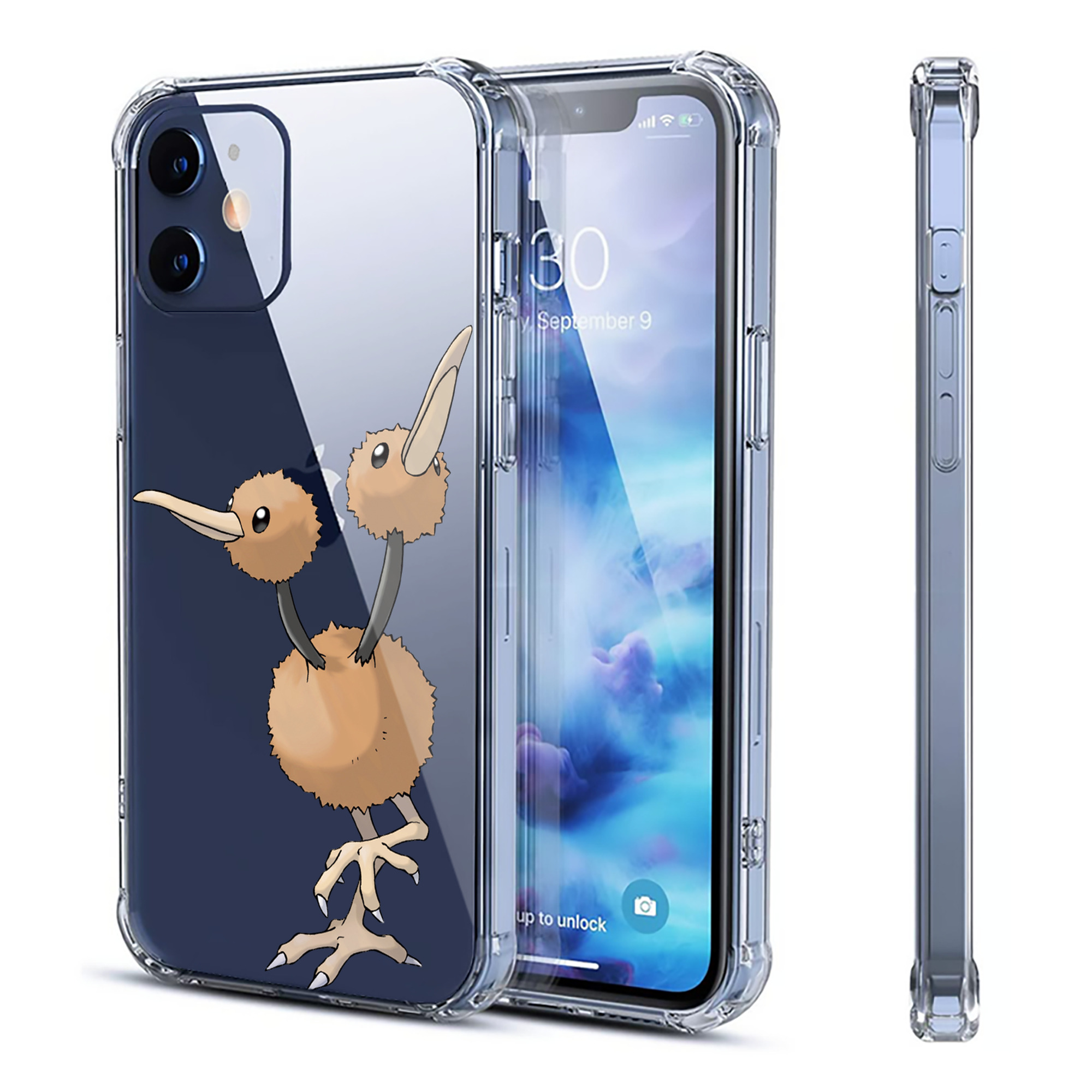 （画像用） ポケットモンスター Pokémon 【iPhone 12シリーズ対応】透明スマホケース（クリアソフトケース）